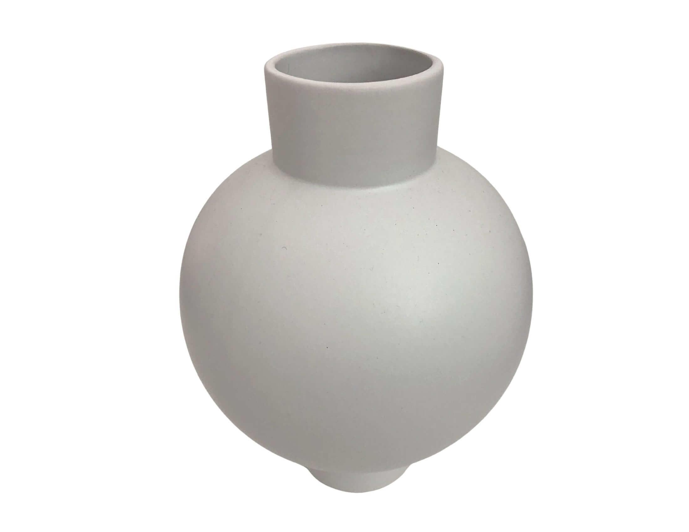 Vase | Bauchvase | Bubble Form | hellgraue Keramik - Roo's Gift Shop