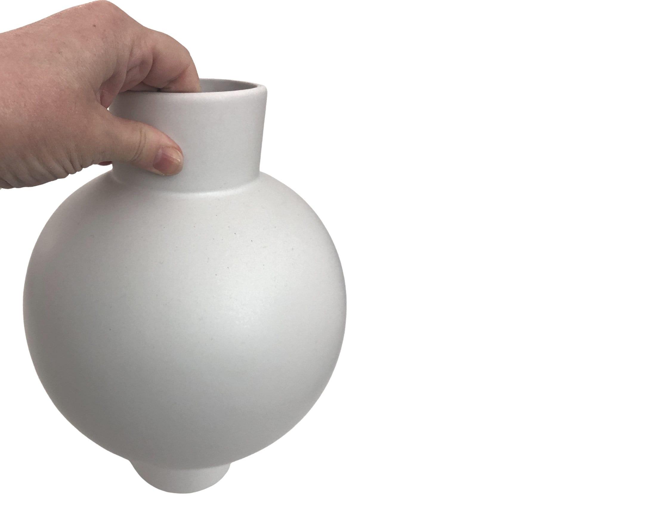 Vase | Bauchvase | Bubble Form | hellgraue Keramik - Roo's Gift Shop