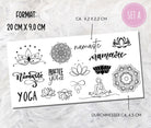 Yoga Tattoos | temporäre Tattoos | 3 Sets | mehr als 50 Motive | Lotusblüte Namasté - Roo's Gift Shop